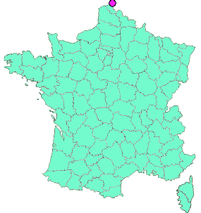 Localisation en France de la geocache Cito Franco Belge 