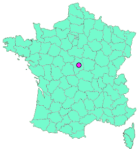 Localisation en France de la geocache BASES 17: Bienvenue à Savigny en Septaine