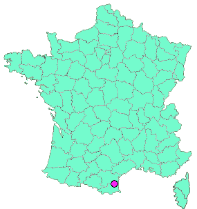 Localisation en France de la geocache serrat de la nerada