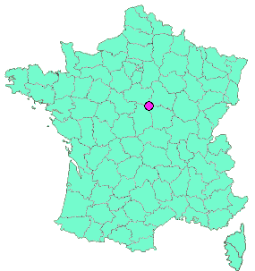 Localisation en France de la geocache Ecluse de Belleville sur Loire