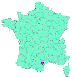 Localisation en France de la geocache DE MOULIN EN CAPITELLES #4-Capitelle du Cagarau