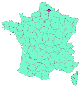 Localisation en France de la geocache Dentelle 01 - Magnétisme