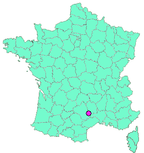 Localisation en France de la geocache Le vautour 17