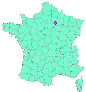 Localisation en France de la geocache La boucle du Petit Morin 1 -  Le Thoult Trosnay