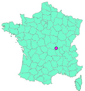 Localisation en France de la geocache LE CROZET#5 Bois Bérard
