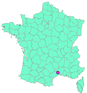 Localisation en France de la geocache PTH#1717