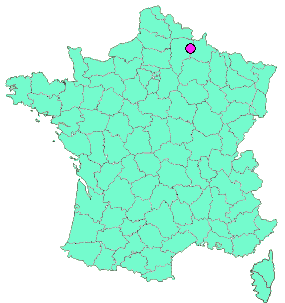 Localisation en France de la geocache #02 Balade campagnarde
