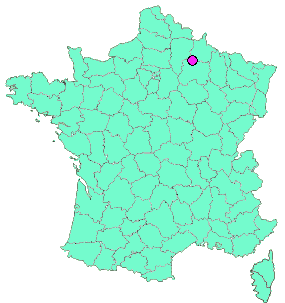 Localisation en France de la geocache Witry Petit bois 04