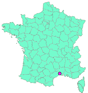 Localisation en France de la geocache Baillargues: l'église Saint Julien