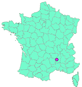 Localisation en France de la geocache 01 Vers CombeGleyse .