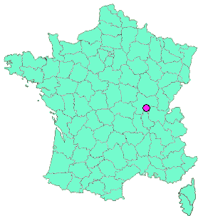 Localisation en France de la geocache Cluny - Maior Ecclesia