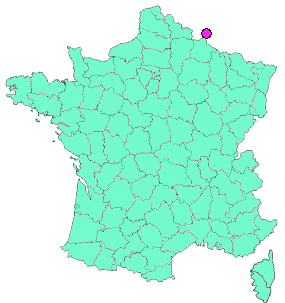 Localisation en France de la geocache Rives d'Europe