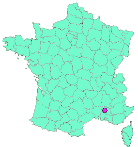 Localisation en France de la geocache #11 Via Vénessia : Carpentras - Pernes