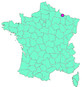 Localisation en France de la geocache #8 Entre remparts et feuillages 
