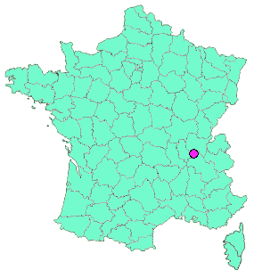 Localisation en France de la geocache 01 Balade en Charvieuland 