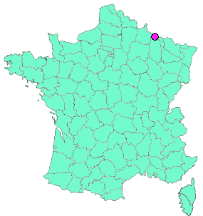 Localisation en France de la geocache 0215 PT-GE