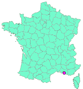 Localisation en France de la geocache 04 - Castrum Vetus - La cueillette