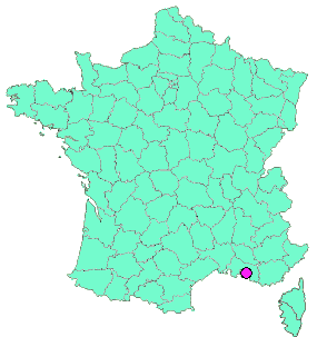 Localisation en France de la geocache Baou de Vitrolles