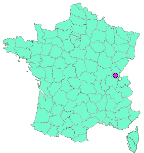 Localisation en France de la geocache Maisod : Le puits horizontal 