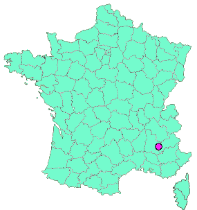 Localisation en France de la geocache C15 ROC DE LA TOUR - LOCOMOTIVE