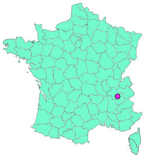 Localisation en France de la geocache La Roche Traversier