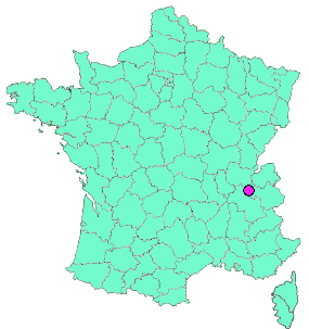Localisation en France de la geocache #16 Les Swedish du Mont Tournier