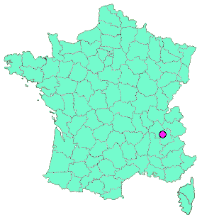 Localisation en France de la geocache ASCII ART