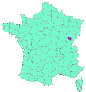 Localisation en France de la geocache Au bout du chemin des vignes