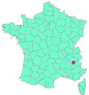 Localisation en France de la geocache La Croix de la Roche #1