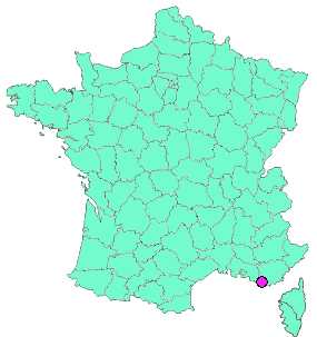 Localisation en France de la geocache 5# Mon cabanon