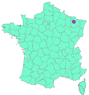 Localisation en France de la geocache VIGNY#1 