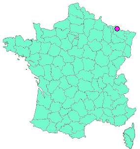 Localisation en France de la geocache #4 - 7even - Jour 4 - LD