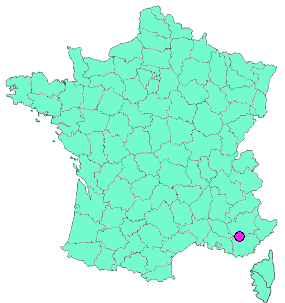 Localisation en France de la geocache Vers le Vieux Quinson- Une petite mousse complice